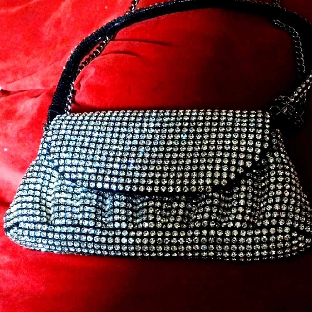 Elegant Black and Silver Women's Bag